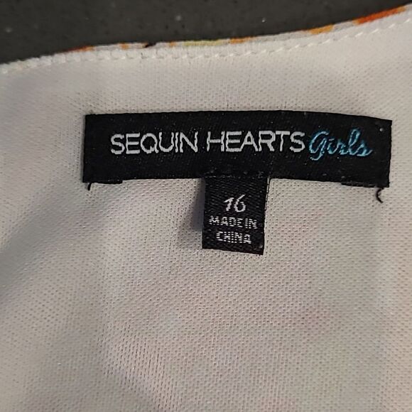 Sequin Hearts sz 16 junior - Picture 9 of 9